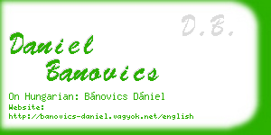 daniel banovics business card