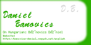 daniel banovics business card